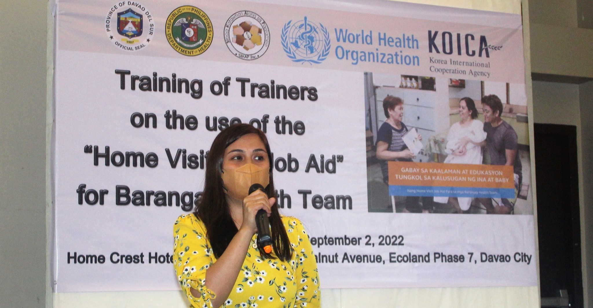 In Davao Region, Training of Primary Health Care (PHC) Team on IEC Toolkit/Job Aid Tool were conducted